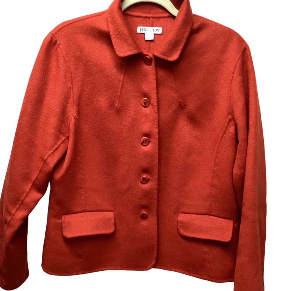 Pendleton Wool Blazer. Size Large. Burnt Orange - image 1